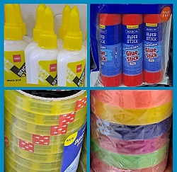 Glue Stick R 37.00 and White glue R19.00